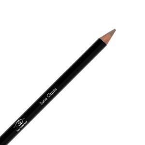 Luna Classic: Light Brown-Gray Wooden Eyebrow Pencil – Waterproof, Double-Ended Pencil with Sharpener & Spoolie Brush, Cruelty-Free