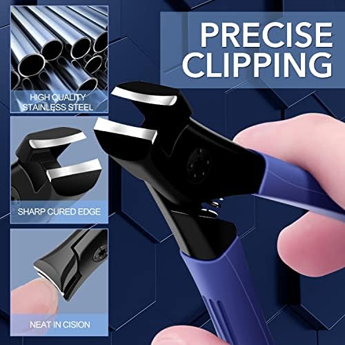 Green Lunar Arc Nail Clipper Set with Nail File for All Ages - Image 5