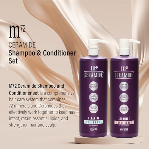 M72 Ceramide Shampoo and Conditioner Set 10 oz for Moisturizing and Strengthening Hair - Image 4