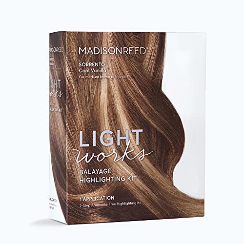 Madison Reed Light Works Balayage Highlighting Kit for Natural Cool Vanilla Blonde Hair, Ammonia Free, Cruelty Free, 2 Step Lighten & Tone