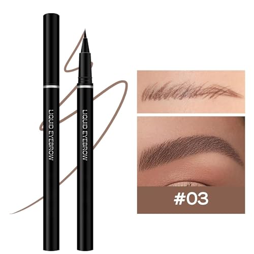 MAEPEOR 2PCS Ultra-Fine Eyeliner 5 Colors 2-in-1 Multifunctional Liquid Eyeliner Eyebrow Pencil Longlasting Waterproof Smudge-proof Quick Drying Eye Makeup Pen (2PCS, 03 Light Brown) - Image 9