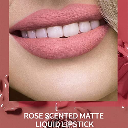 MAEPEOR Matte Liquid Lipstick 6PCS Nude Velvety Lip Gloss Kit Long-Lasting Wear Non-Stick Cup and Not Fade Lipstick Set for Warm or Cool Undertone (Nude Series, 6PCS-E) - Image 7