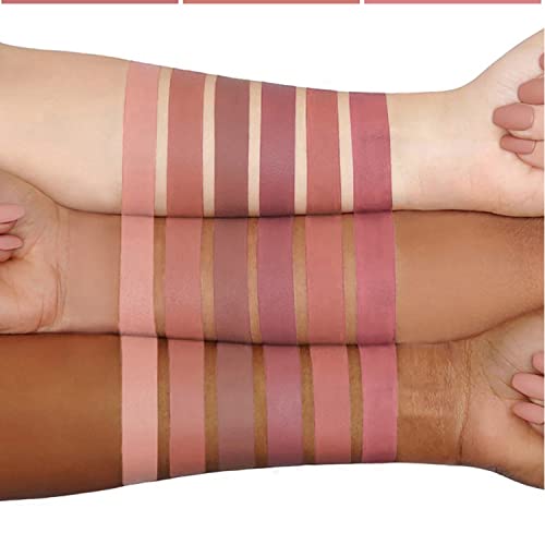 MAEPEOR Matte Liquid Lipstick 6PCS Nude Velvety Lip Gloss Kit Long-Lasting Wear Non-Stick Cup and Not Fade Lipstick Set for Warm or Cool Undertone (Nude Series, 6PCS-E) - Image 3