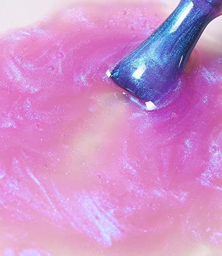 Major Dijit Gel Nail Polish - Jelly Glass UV Led Gel Polish Natural Girly Colors Pearl Translucent Cruelty-Free Nail Lacquer, 15ml/0.5floz - Image 4