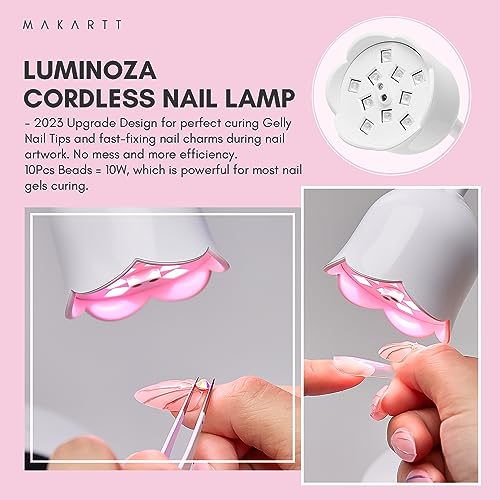 Makartt 9D Magnetic Cat Eye Gel Polish Kit with 10W Rechargeable UV Nail Lamp - Image 6
