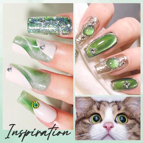 Makartt Cat Eye Poly Nail Gel 50ML Gel Builder for Magnetic Effect Nail Extension Strengthener 3D Diy Hard Gel Manicure Nail Art Home-Nature Serenity - Image 4