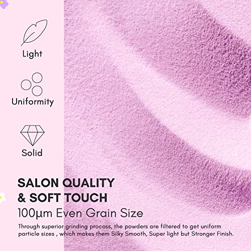 Makartt Dip Powder Kit, 6 Colors Pink Clear White Dip Powder Starter Kit 0.35Oz, Fall Dippies Nail Dip Powder Kit with Essential Liquids Base & Top Coat Activator Art Manicure DIY Salon Gifts - Image 3