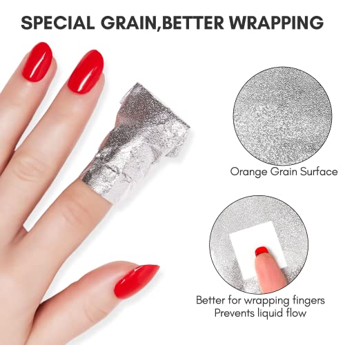 Makartt Mixed Glitter Acrylic Powder and Gel Nail Polish Remover Foil Wraps Bundle, Sparkly Nail Powder for Acrylic Nails, - Image 8