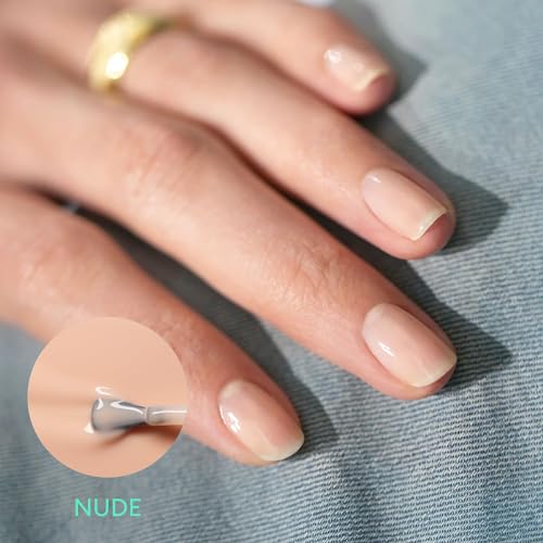 Manucurist Green Flash LED Gel Nail Polish - Nude - 12-Free, Bio-Sourced (84%) Nail Polish - Made in France - 0.5 fl oz - Image 2