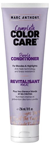 Marc Anthony Complete Color Care Purple Conditioner for Blondes & Highlights, 8 Ounce (Packaging May Vary)