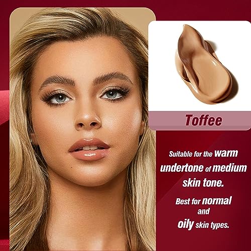 Matte Waterproof Foundation Toffee Sheer - 30ml Oil Control Formula - Image 2
