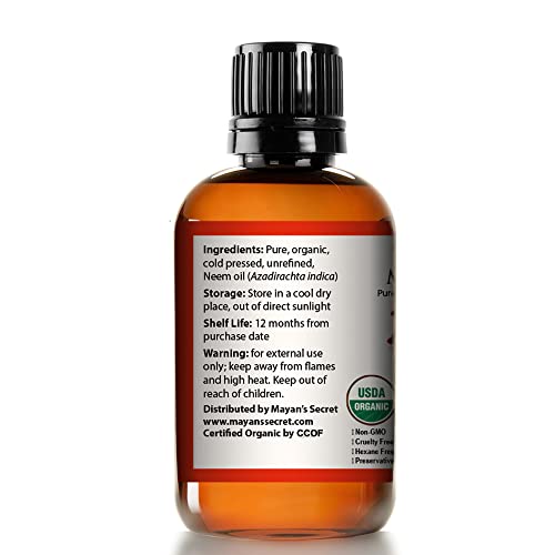 Mayan?s Secret Organic Neem Oil ? Pure, Cold Pressed - Image 2