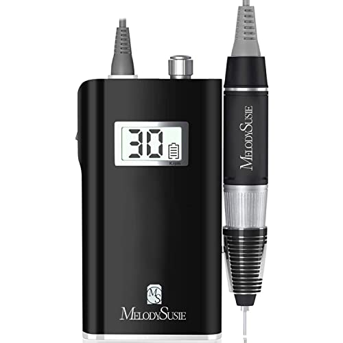 MelodySusie Professional Rechargeable 30000 RPM Nail Drill, Portable E-File with Long Life Battery, Electric Tool for Acrylic Nail Natural Extension Poly Nail Gel, High Speed, Low Heat - Image 2
