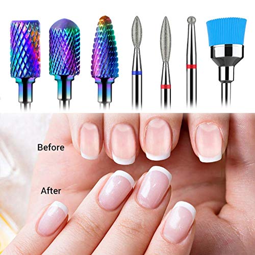 MelodySusie Professional Rechargeable 30000 RPM Nail Drill, Portable E-File with Long Life Battery, Electric Tool for Acrylic Nail Natural Extension Poly Nail Gel, High Speed, Low Heat - Image 8