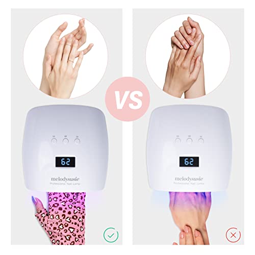 MelodySusie UV Glove for Gel Nail Lamp, Professional UPF50+ UV Protection Gloves for Manicures - Image 4