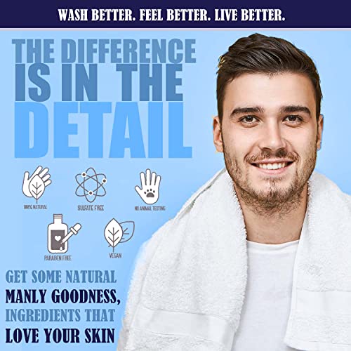 Men?s Paraben-Free 3-in-1 Shower Gel & Shampoo 2 Pack - Image 2