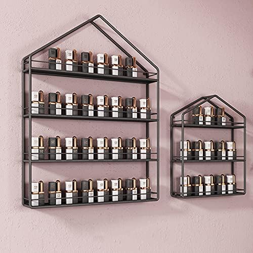 Metal 3/4 Tier Nail Polish Shelf Essential Oil Display Rack, Nail Salon Shop Iron Wall Art Display Rack Storage Shelf Perfume Shelf Cosmetic Cabinet Spice Rack Organizer Holds - Image 3