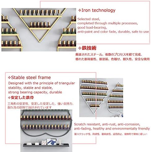 Metal Nail Polish 5 Tier Shelf Organizer Display Rack, Manicure Store Mountable Wall Shelf Essential Oils Organizer Shelf, for Storage Display Makeup/Cosmetics/Perfume Finishing Storage Rack - Image 6