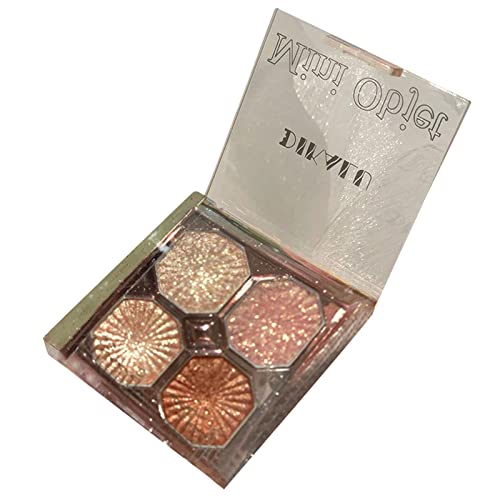 Metallic Eyeshadow Transparent 12 Color Eye Shadow Disc Earth Color Pink Purple Desire Girl Student Eye Shadow Eye Shadow Stick Glitter Flash Of Light Eyeshadow Gradient Makeup Sticks Waterproof Nudes（a2-F,)