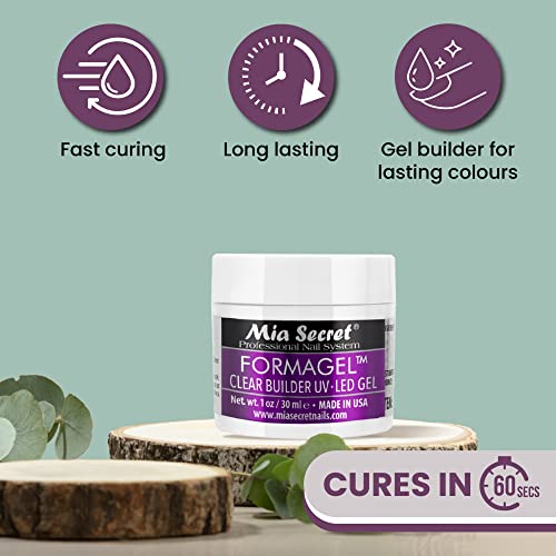 Mia Secret Professional Nail System Formagel Clear Builder Gel For Nails, 1 oz - Image 5