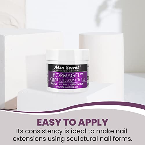 Mia Secret Professional Nail System Formagel Clear Builder Gel For Nails, 1 oz - Image 3