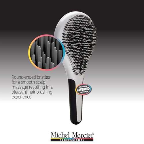 Michel Mercier Pro Fine Hair Detangling Brush 428 Bristles Wet Dry Use - Image 5