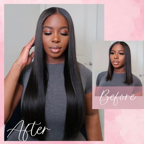Micro Loop Hair Extensions Real Human Hair Naturally Blend Soft and Smooth Straight Micro Links Hair Extensions Human Hair 100 strands 18 Inches - Image 7