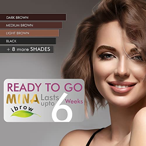 MINA ibrow Hair Color Pack & Coloring tint kit up to 6 week (Blonde + Brush) - Image 7
