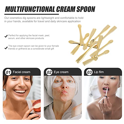 Mini Facial Spatula, Plastic Eye Cream Spoons Facial Mask Scoop Small Beauty Spoons for Makeup (10pcs) - Image 5