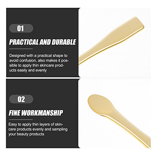Mini Facial Spatula, Plastic Eye Cream Spoons Facial Mask Scoop Small Beauty Spoons for Makeup (10pcs) - Image 3