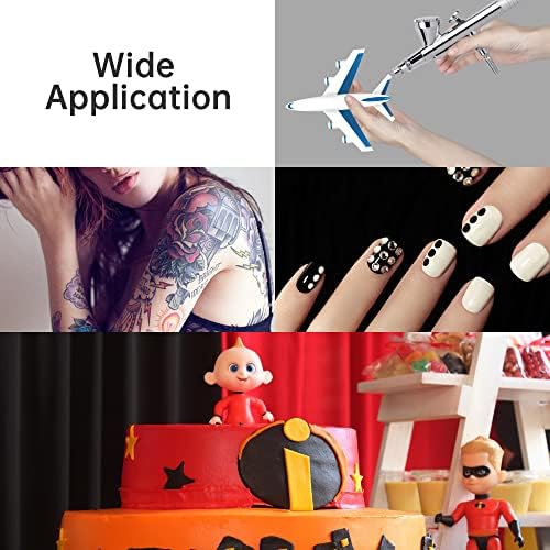 Pink Mini Portable Air Compressor Set for Makeup and Nail Art with Hose Holder - Image 5