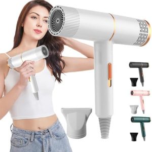 Mini Portable Electric Hair Dryer with Diffuser, High Power, Travel Size for Home