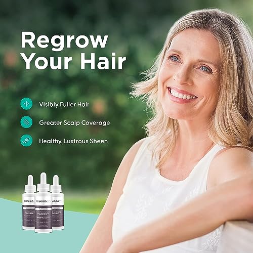 Minoxidil 2% Topical Hair Growth Serum for Women, 3-Month Supply - Image 2
