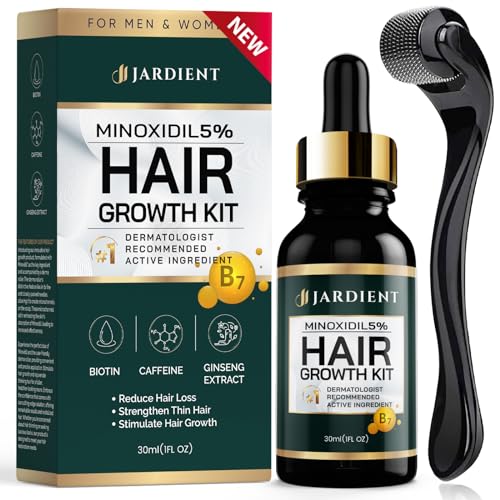 Minoxidil Hair Beard Growth for Men: Minoxidil Hair Growth Oil-Minoxidil 5% and Biotin- Minoxidil for Men and Women to Stop Thinning and Loss Hair 1 Fl Oz