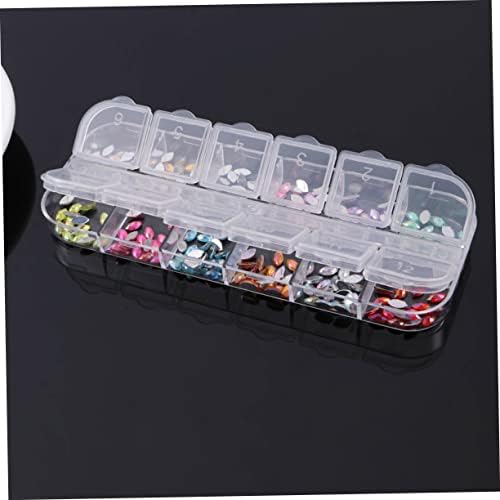 Mipcase 12 Nail Art Crystal Nail Asssories Nail Rhinestones for Acrylic Nails Craft Rhinestones Kit De Manicura Nail Gems Decorations Nail Accessories Shiny Nail Art Decor Horse Eye Set - Image 7