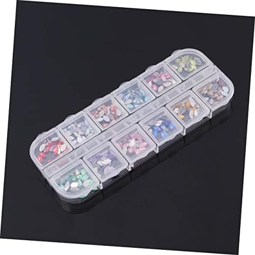 Mipcase 12 Nail Art Crystal Nail Asssories Nail Rhinestones for Acrylic Nails Craft Rhinestones Kit De Manicura Nail Gems Decorations Nail Accessories Shiny Nail Art Decor Horse Eye Set - Image 6