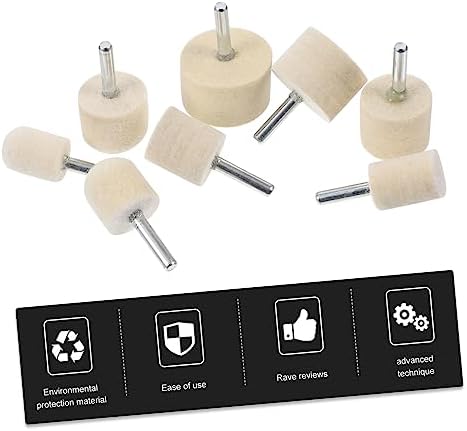 Mipcase 16 Pcs Nail Polish Grinding Head Nail Bit Rotary Drill Wheel Polisher Polishing Wheel Remove Gel Nails Gel Polish Remover Drill Bit Nail Kits Round Group Felt Hard to Rotate - Image 9