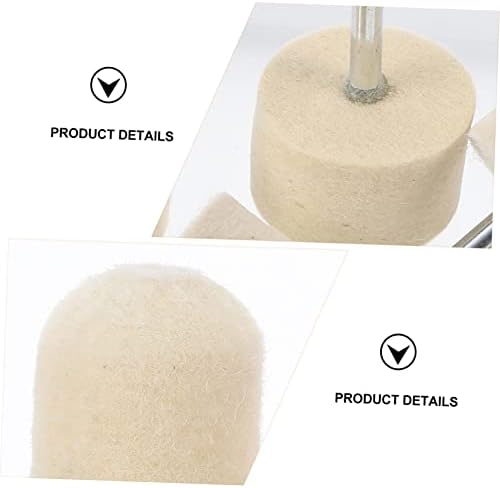 Mipcase 16 Pcs Nail Polish Grinding Head Nail Bit Rotary Drill Wheel Polisher Polishing Wheel Remove Gel Nails Gel Polish Remover Drill Bit Nail Kits Round Group Felt Hard to Rotate - Image 7