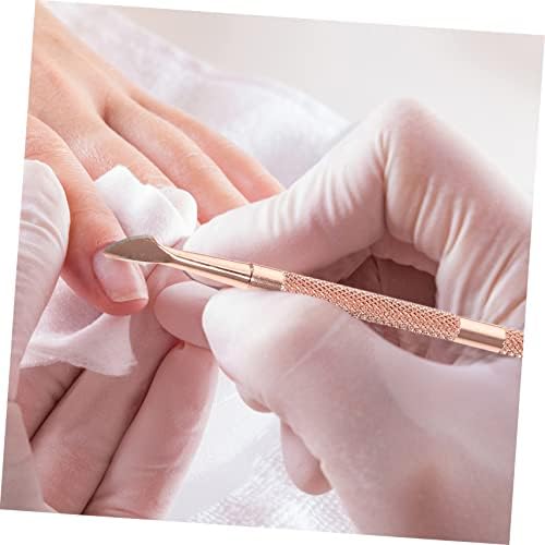 Mipcase 4 Pcs Metal Clippers Polish Manicure Tools Nail Clippers Remover Nail Supplies Nail Polish Bulk Mirror Stainless Steel electroplated Rose Gold Oil Glue Dual Purpose Remover - Image 9
