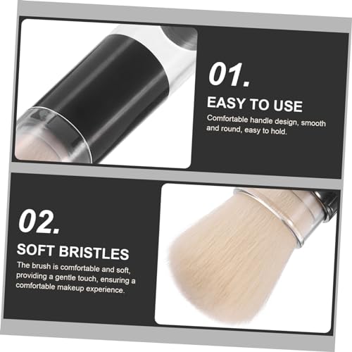 Mipcase Makeup Brush Bottle Brush Foundation Brush Make up Brush Small Powder Brush Blush for Makeup Refillable Powder Brush Makeup Powder Brush Nylon Travel Loose Powder Portable - Image 3