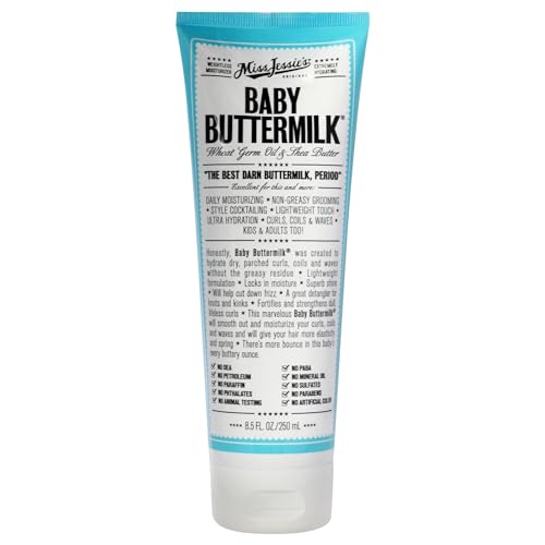 Miss Jessie's Baby Buttermilk 8.5 oz Cream for Dry Skin Lightweight Hydrating Moisturizer