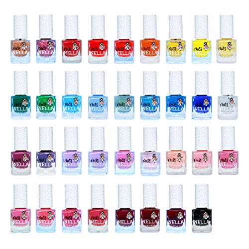 MISS NELLA POPPY FIELDS– Safe Special Orange Nail Polish for Kids, Non-Toxic & Odor Free Formula for Children and Toddlers, Natural Water Based for Easy Peel Off - Image 6