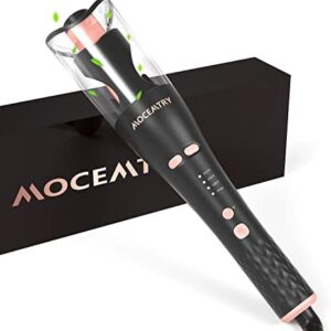 MOCEMTRY Automatic Curling Iron, Hair Curler 1" Ceramic Ionic Barrel Rotating Barrel Curling Wand Fast Heating, Anti-Scald, Smart Anti-Stuck, Auto Shut-Off, Fast Heating for Hair Lasting Styling.