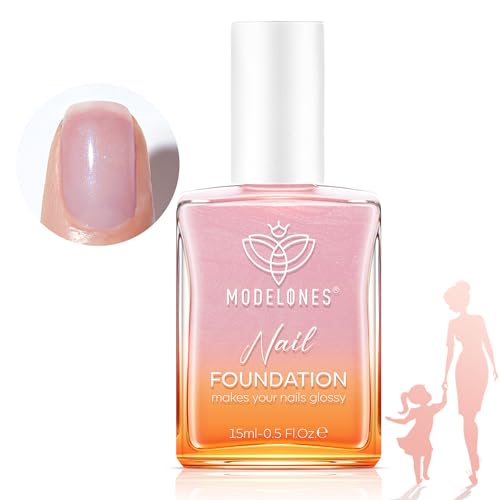 Modelones 15ml Sparkle Pink Nail Concealer Foundation Polish for Damaged Nails and Growth