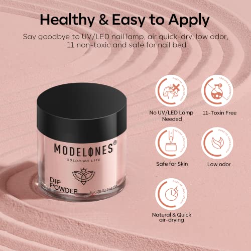 Modelones 42-Piece Dip Powder Nail Kit with 30 Vibrant Colors and Essential Liquids - Image 9