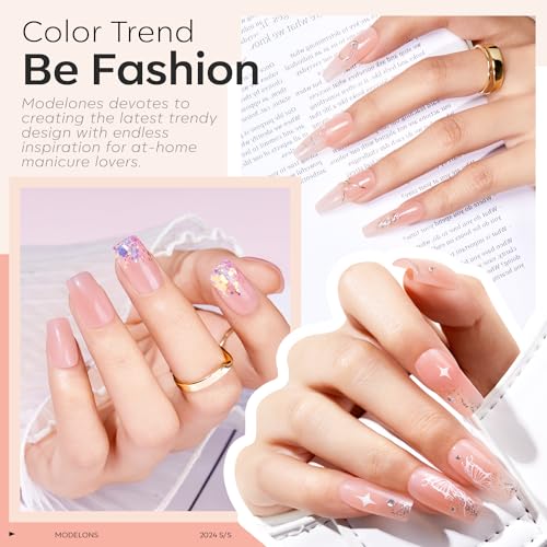 modelones Builder Nail Gel, 2 Pcs Clear Gel Builder for Nail Thickening, Nail Strengthener Apex Building Extension Gel Rhinestone Nail Glue Gel in a Bottle, 7-in-1 LED Nail Lamp Cured Hard Gel 10ml - Image 3