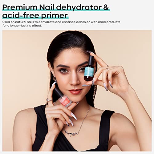 modelones UV Gloves for Gel Nail Lamp with Gel Nail Polish Primer, Acid Free Natural Nail Prep Dehydrate & Bond Primer, 15ml Nail Bond, Air Dry Superior Bonding Primer for Acrylic Powder Nail Supplie - Image 6