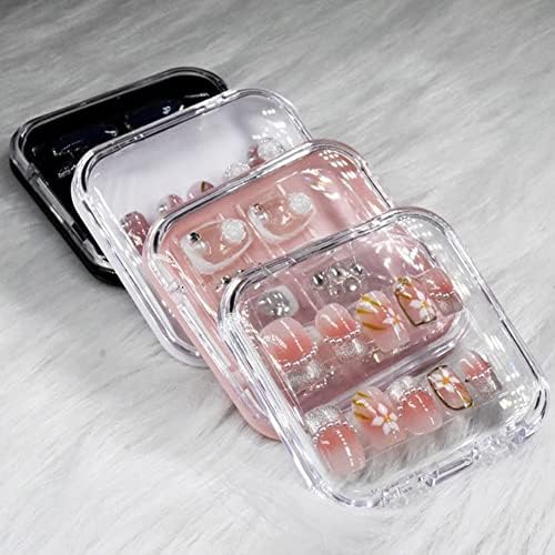 mollensiuer 12Pcs Plastic Press on Nail Storage Box Nails Display Storage Container Transparent Nail Packaging Boxes Organizer Case Press On Nail Packaging Box for Salon Home Nail Storage Supplies - Image 5