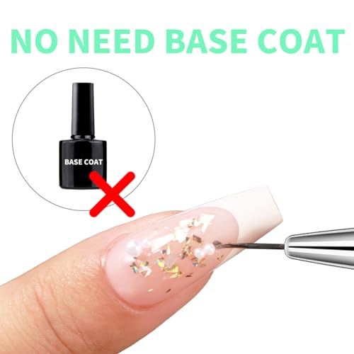Monja French Tips Medium Square Colord Nail Tips Soft Gel Nail Tips No Need to File 144pcs Pre-French Nails Gel Fake Nails for Nail Extension 10 Sizes Easy to Use - Image 8