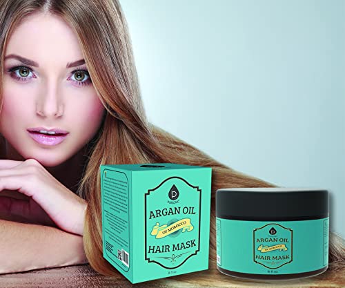 Moroccan Argan Oil Deep Conditioning Hair Mask 8oz for Intense Nourishment - Image 4